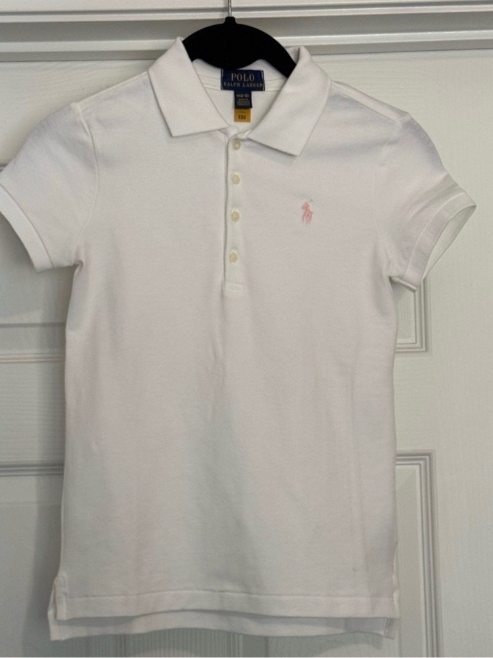 Polo by Ralph Lauren White Polo with Navy Label